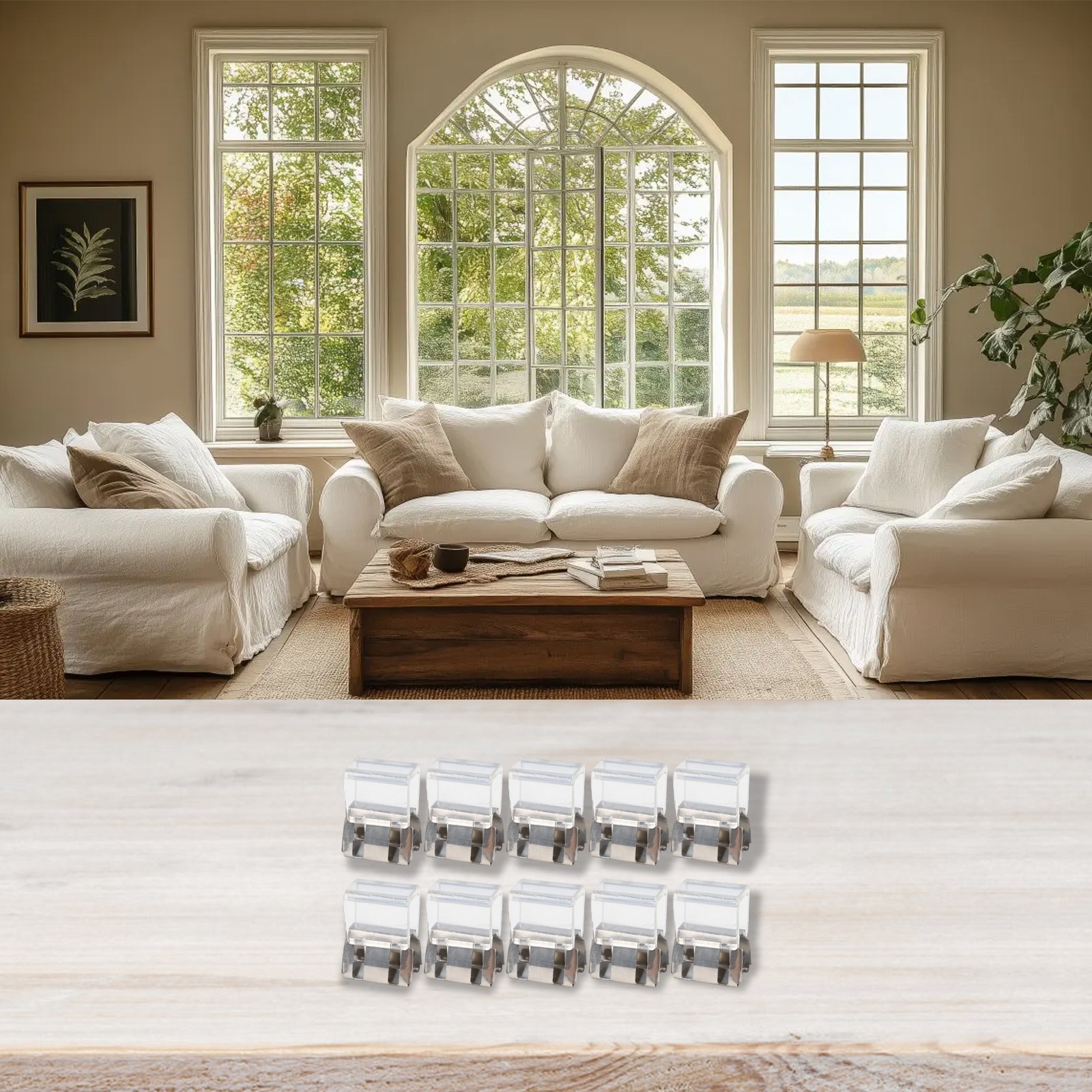 10PCS Window Stopper Clips for Effective Window Security and Safety Features