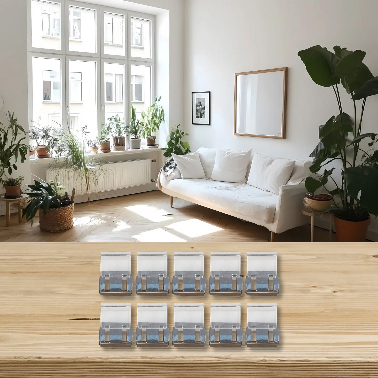 10PCS Window Stopper Clips for Effective Window Security and Safety Features