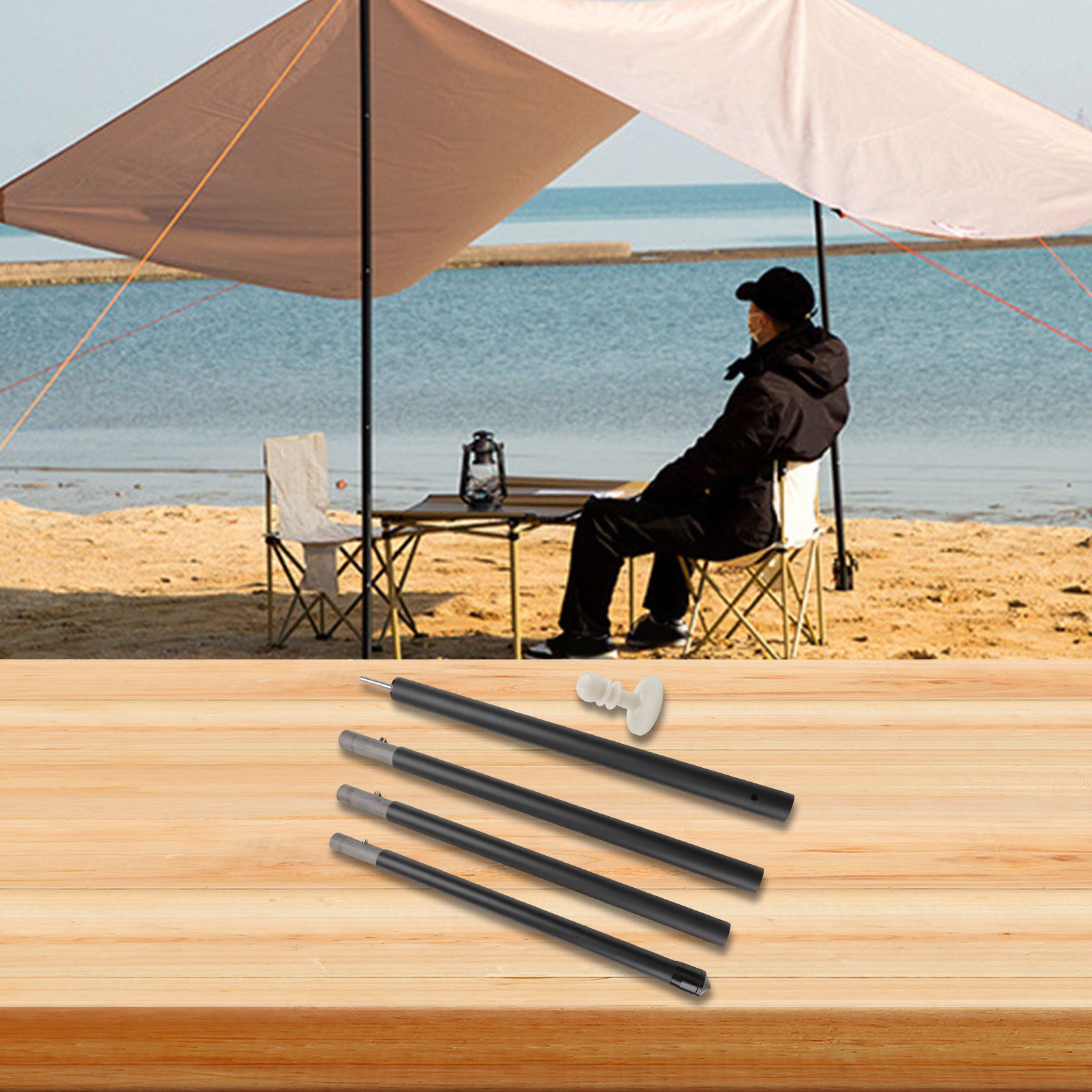 Multi Section Carbon Fiber Tent Poles for Canopies and Outdoor Shelters