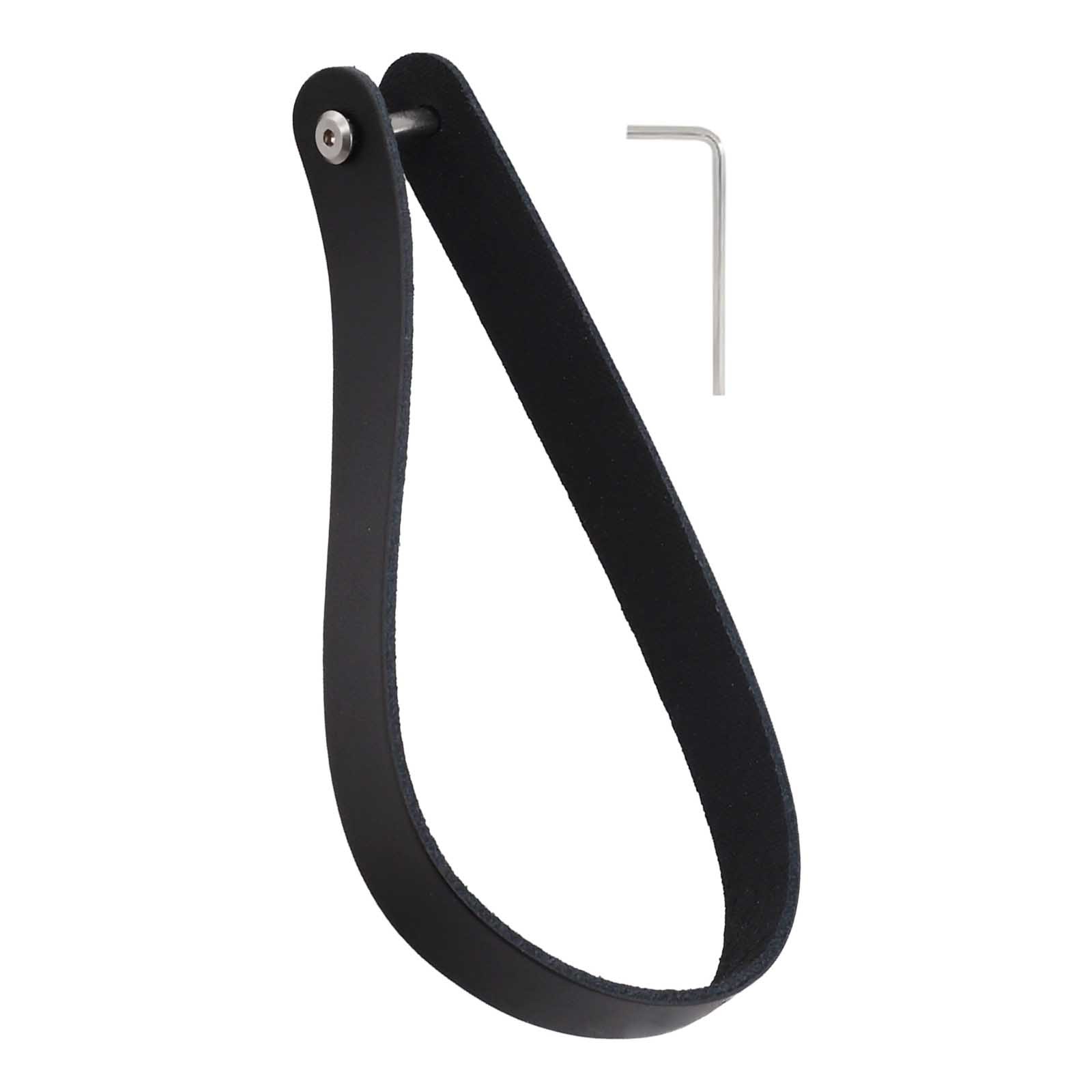Quick Release Cowhide Handle for Brompton Bike Front Bags Simple Detachment