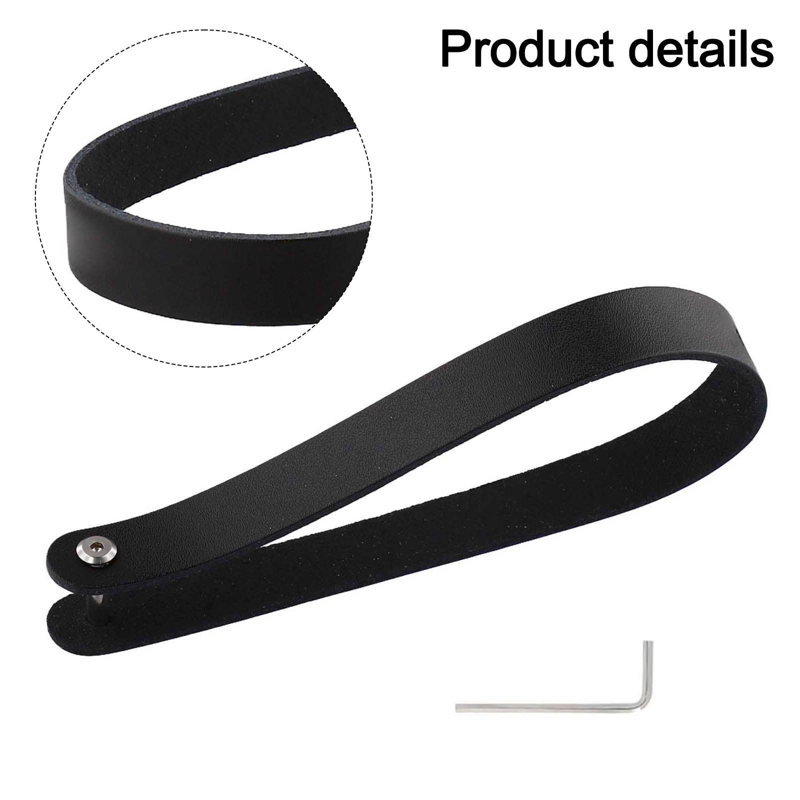 Quick Release Cowhide Handle for Brompton Bike Front Bags Simple Detachment
