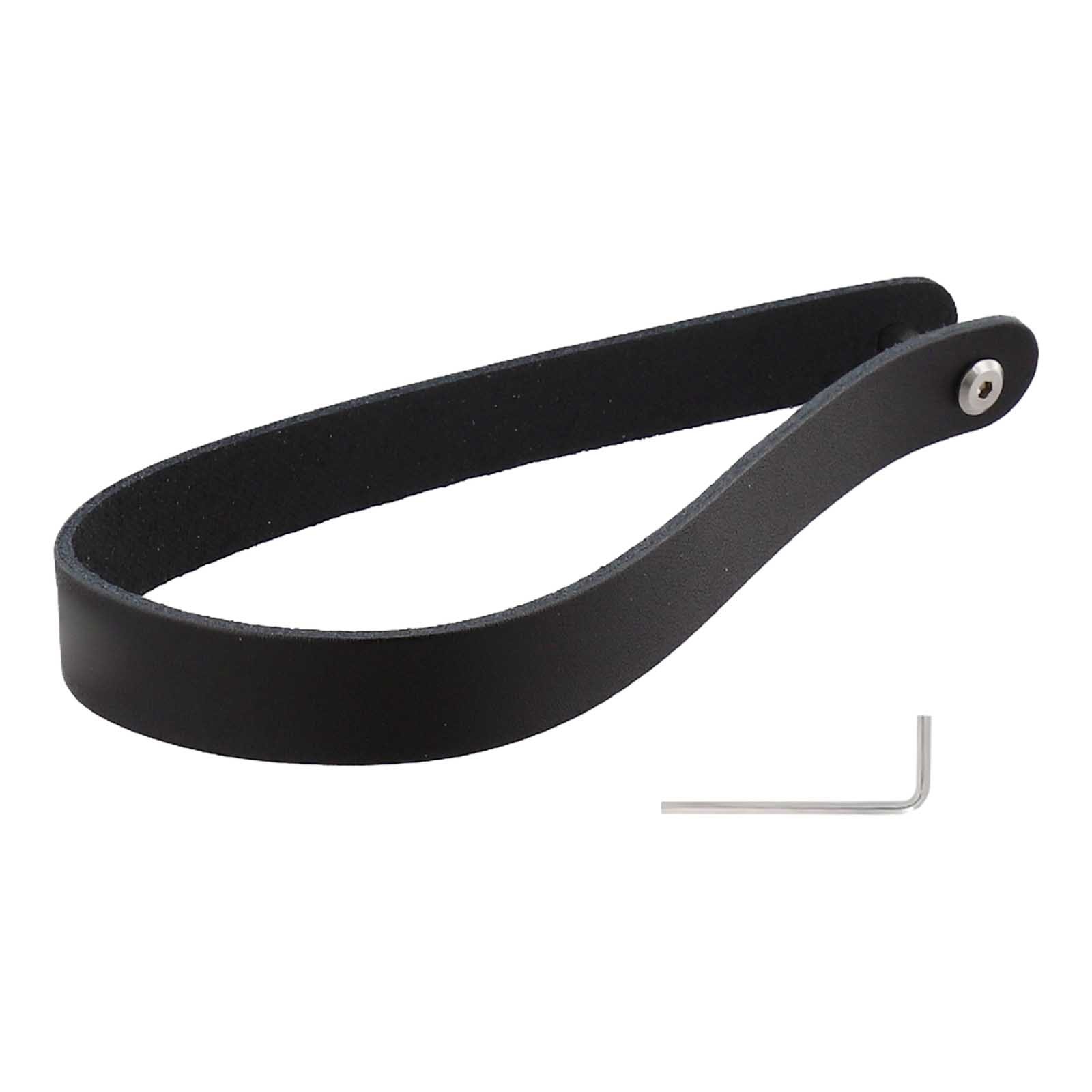 Quick Release Cowhide Handle for Brompton Bike Front Bags Simple Detachment