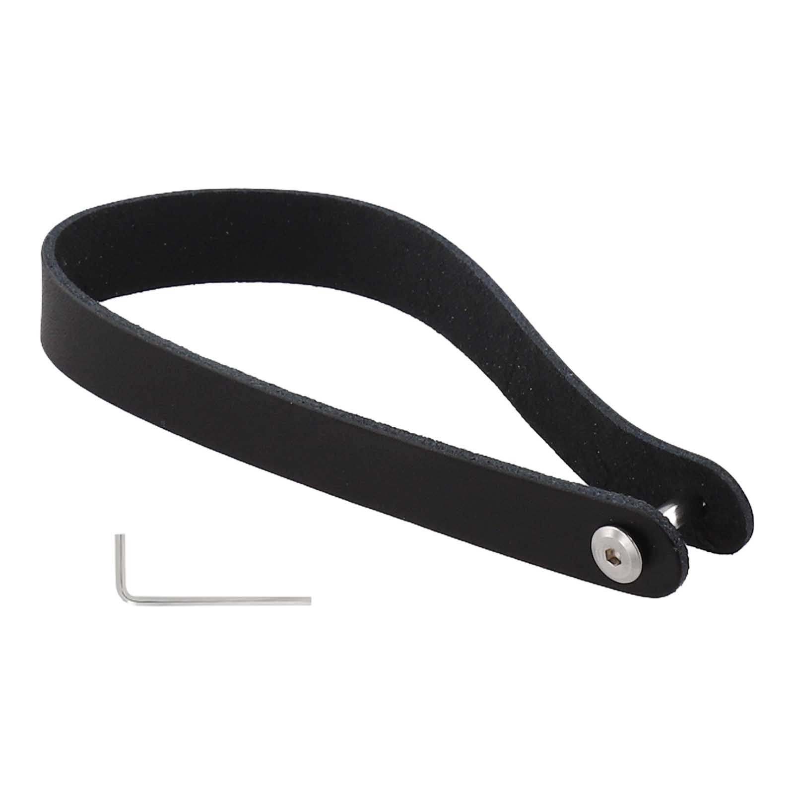 Quick Release Cowhide Handle for Brompton Bike Front Bags Simple Detachment