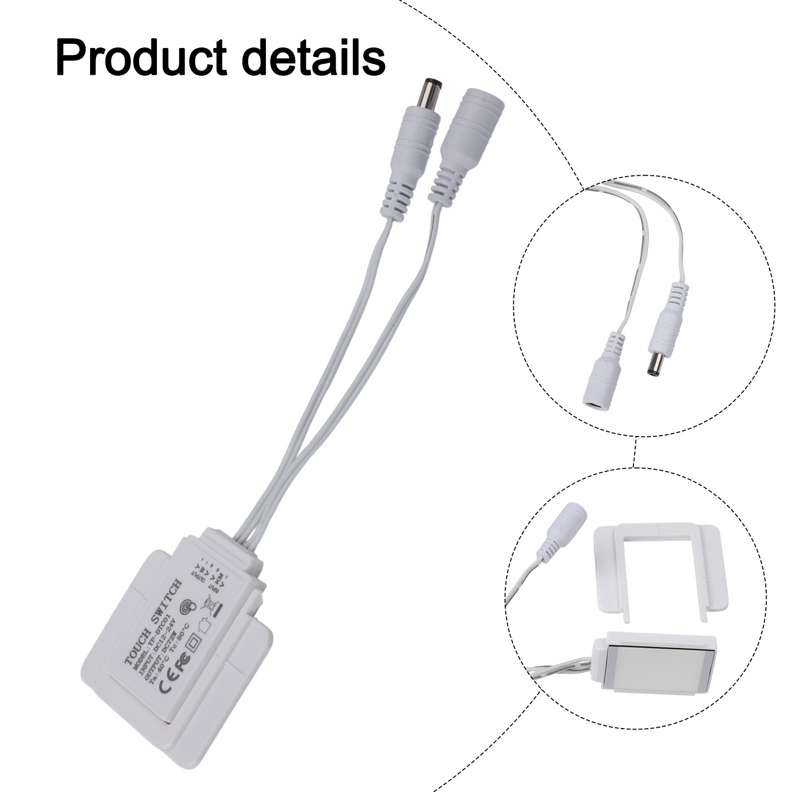 Touch Sensor Switch 12V 5A 60W LED Single Button for Bathroom Mirror Lights - Picture 18 of 45