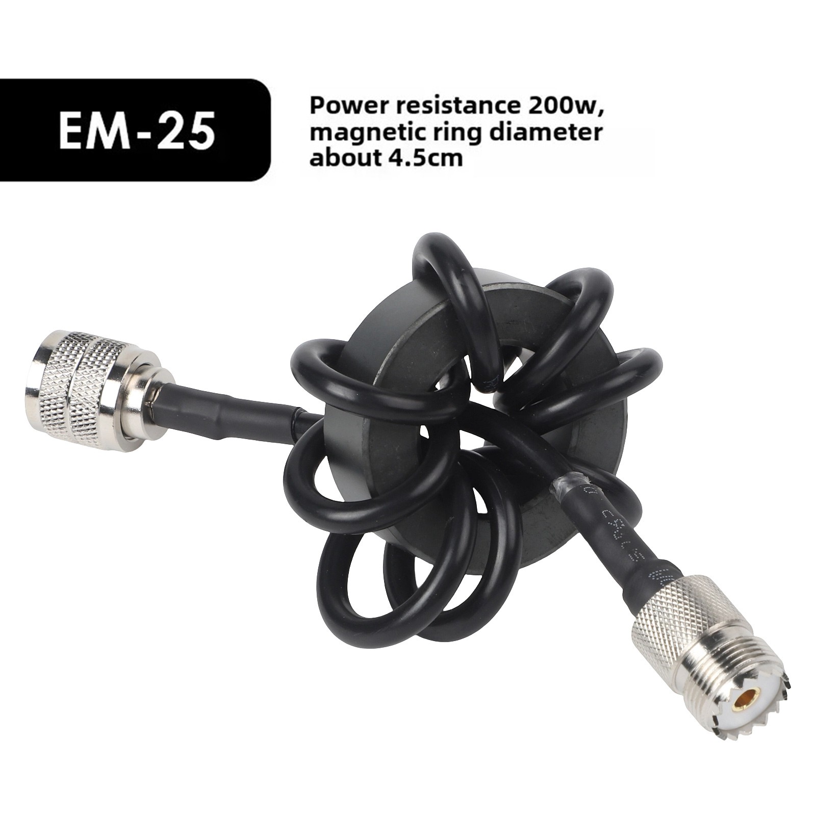 830MHz Shortwave Choke for HF Radio with Large and Small Magnetic Rings