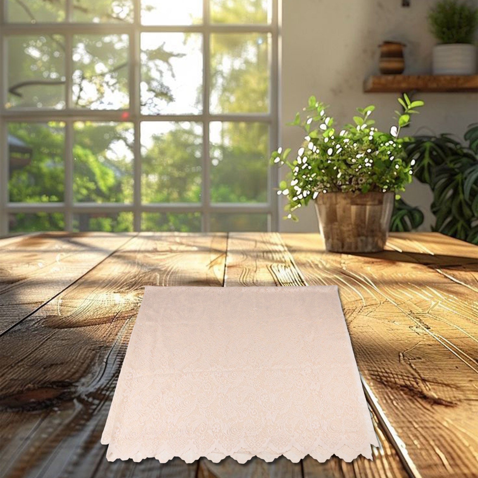 Decorative Lace Table Cover for Dining and Coffee Tables For Rectangular Round - Picture 36 of 60
