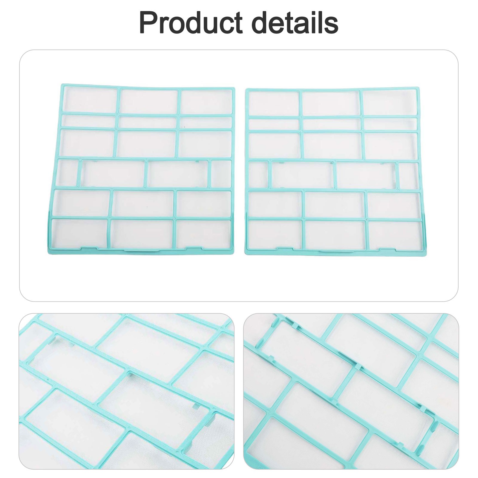 Indoor Air Conditioner Filter Dustproof Screen 2pcs Set for Easy Installation