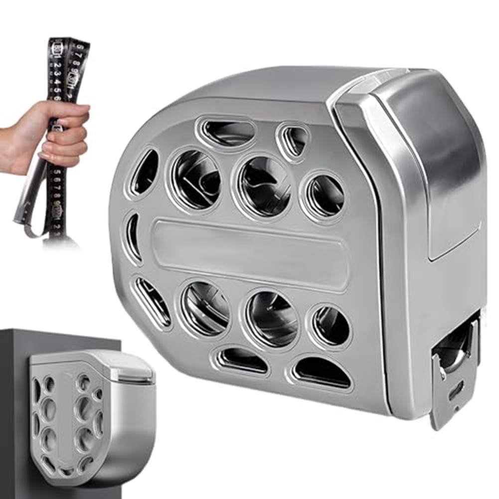 Stainless Steel Measuring Tape with Magnetic Base Self Lock 5m 7m Portable Tool