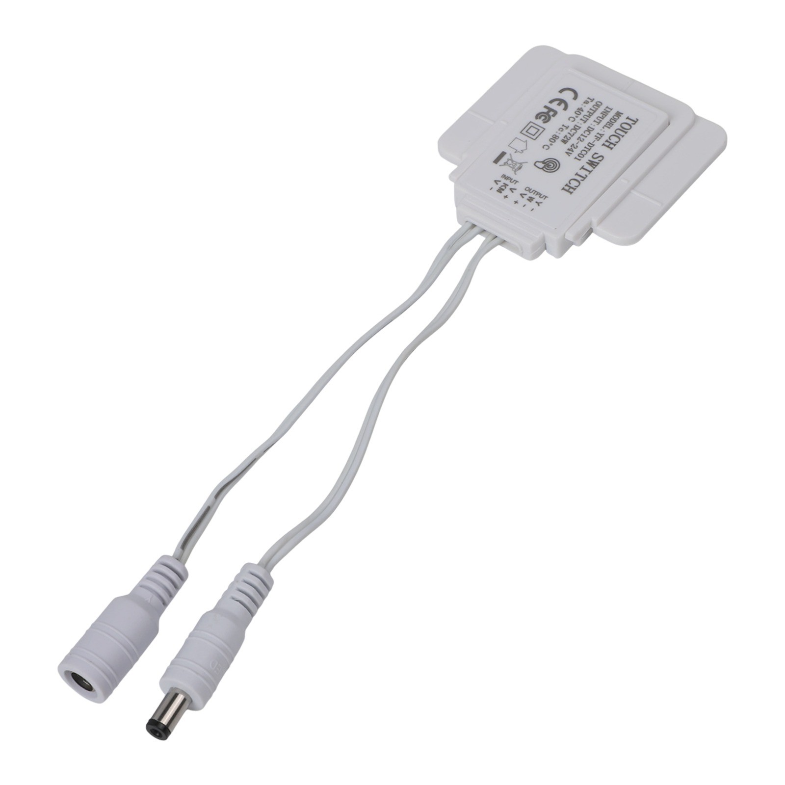 White ABS Touch Sensor Switch 12V 5A for LED Makeup Mirror Light Strip