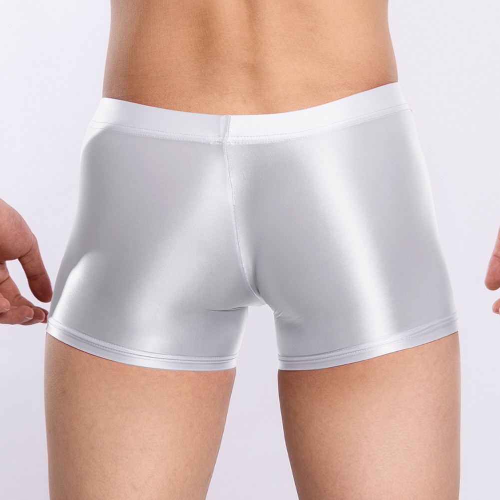 Sexy ropa interior boxer para hombre tiro bajo transparente transparente transparente brillante bolsa grande - Imagen 42 de 45