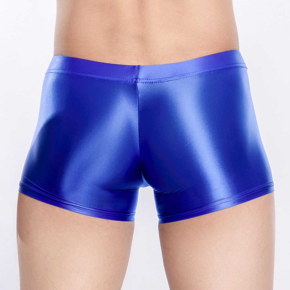 Sexy ropa interior boxer para hombre tiro bajo transparente transparente transparente brillante bolsa grande - Imagen 38 de 45