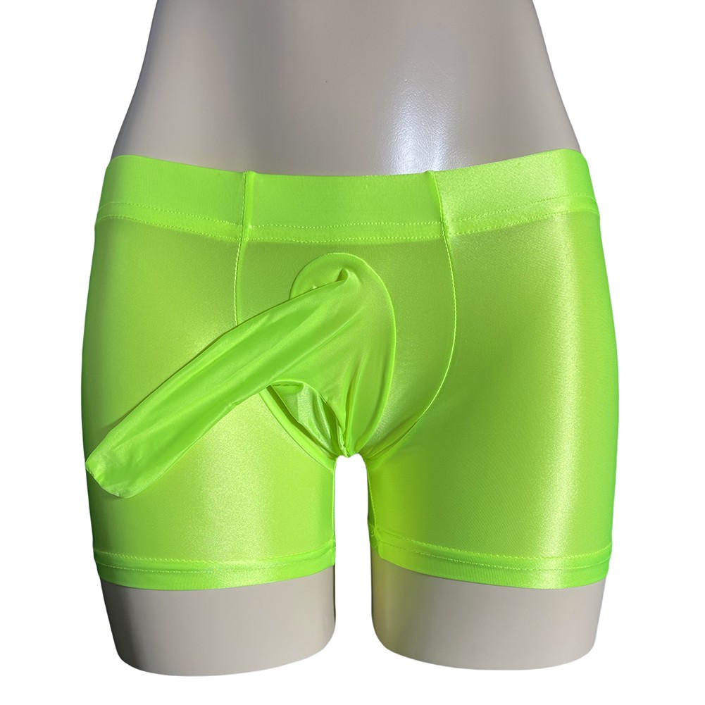 Sexy ropa interior boxer para hombre tiro bajo transparente transparente transparente brillante bolsa grande - Imagen 28 de 45