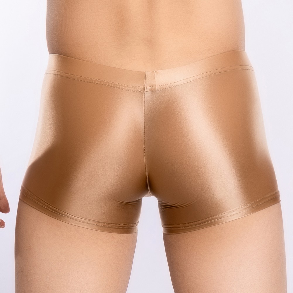 Sexy ropa interior boxer para hombre tiro bajo transparente transparente transparente brillante bolsa grande - Imagen 26 de 45