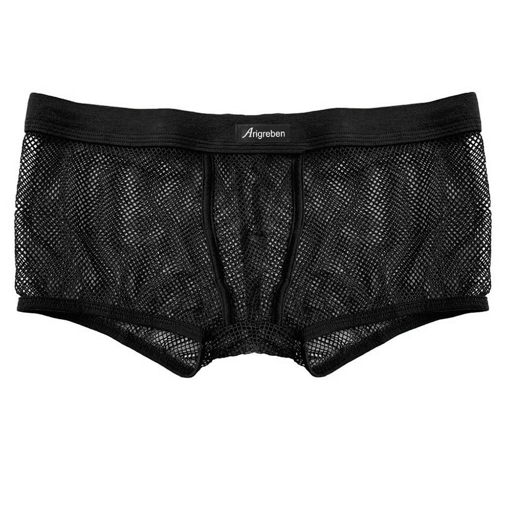 Men Mesh Underwear Breathable Comfort Boxer Briefs with Pouch Soft Fabric - Picture 19 of 23