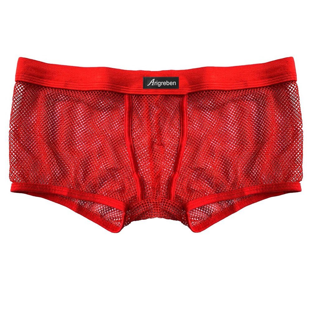 Men Mesh Underwear Breathable Comfort Boxer Briefs with Pouch Soft Fabric - Picture 15 of 23