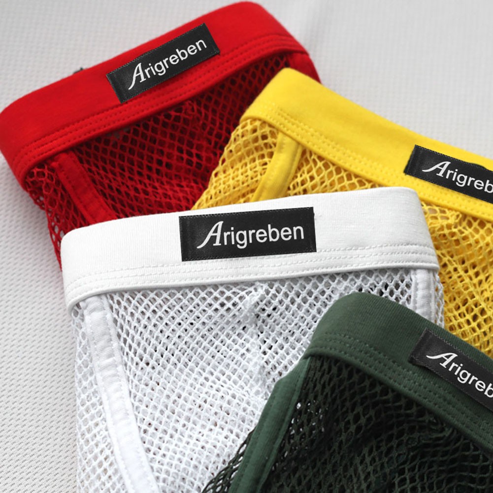 Men Mesh Underwear Breathable Comfort Boxer Briefs with Pouch Soft Fabric - Picture 12 of 23