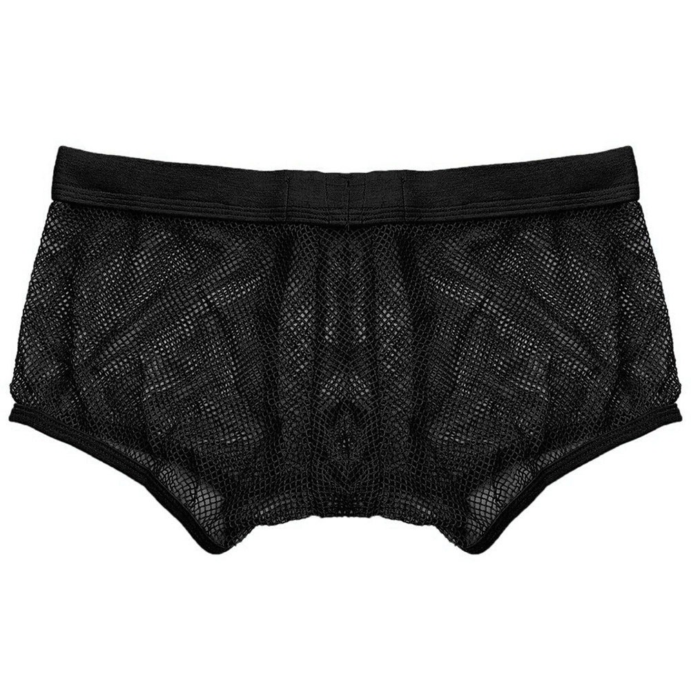 Men Mesh Underwear Breathable Comfort Boxer Briefs with Pouch Soft Fabric - Picture 20 of 23