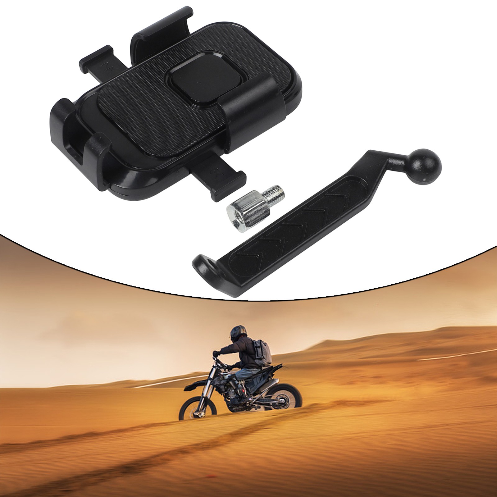 Shockproof Design Mobile Phone Holder for Motorcycles with Adjustable Angle - Picture 25 of 36