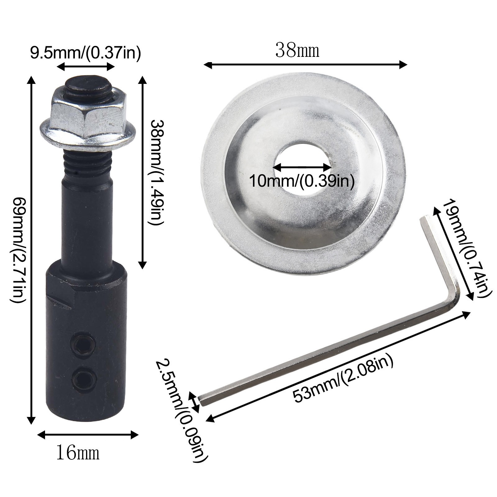 Efficient and Convenient For Grinding Wheel Conversion with Spindle Adapter