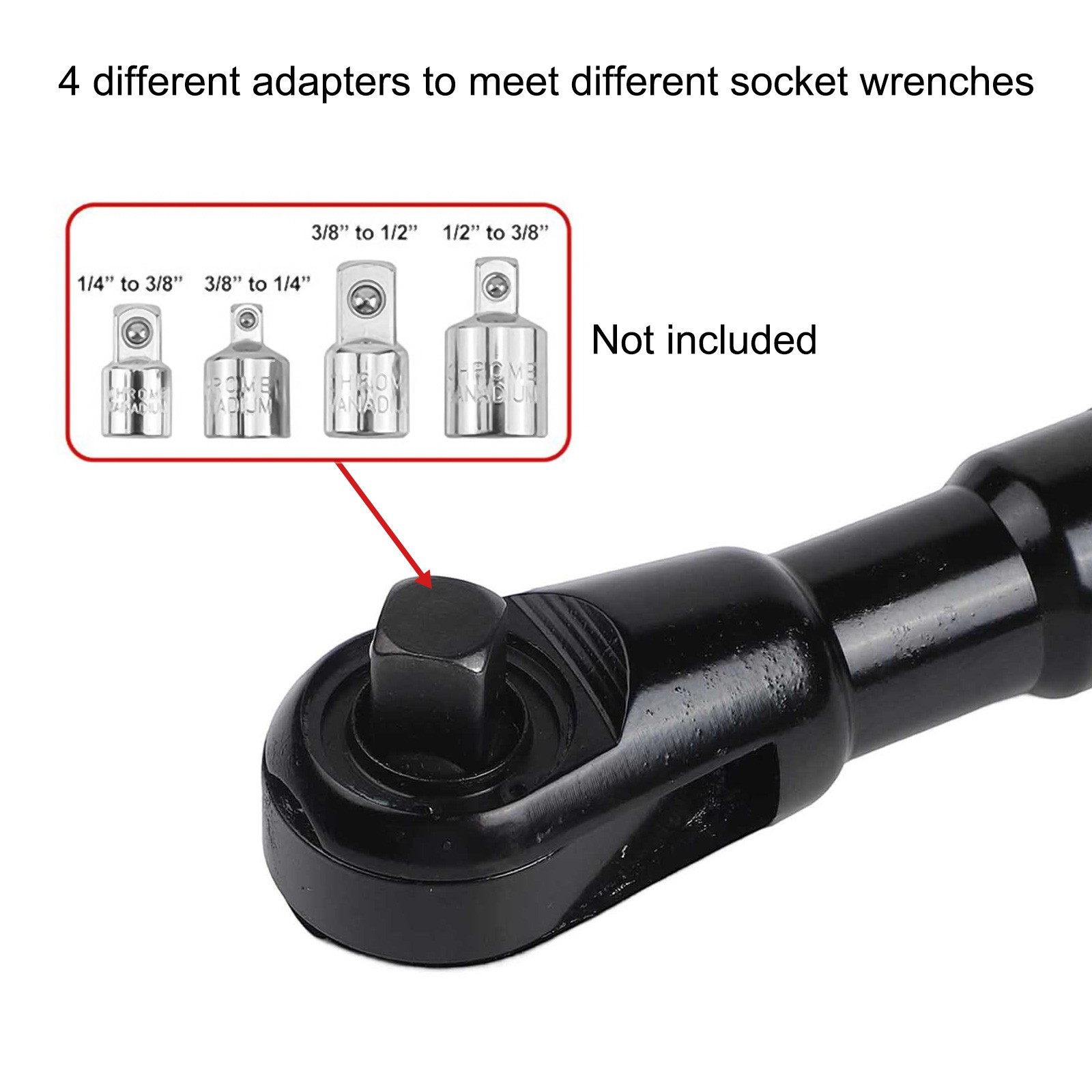 Automatic Hand Wrench Slim Design Tool High Torque Performance Non-slip Handle