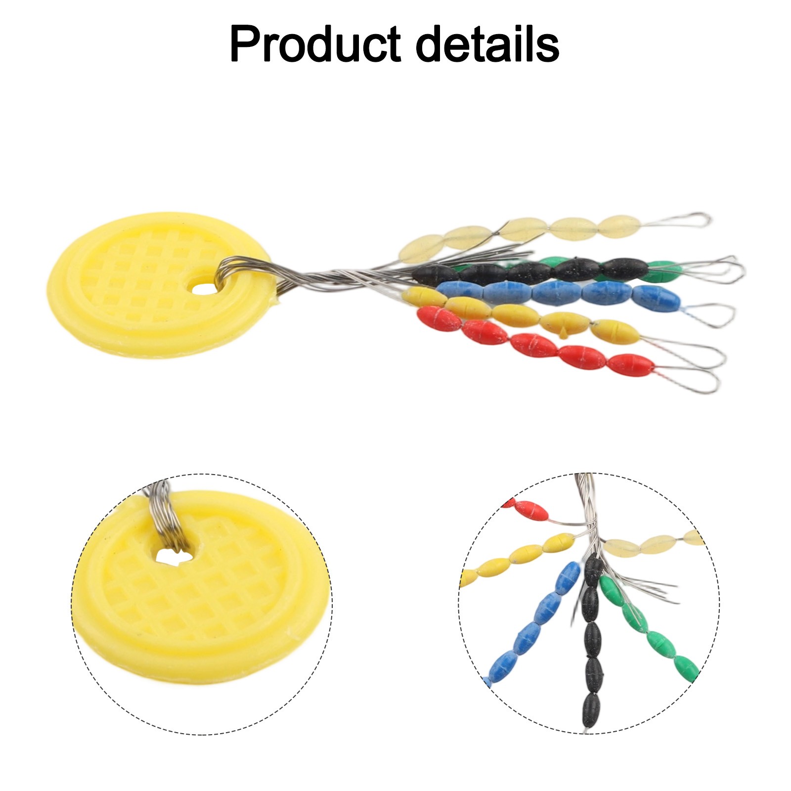 Stop Beads Line Stoppers Beads Fishing Float Stops Rig Buffer Rubber Sliding