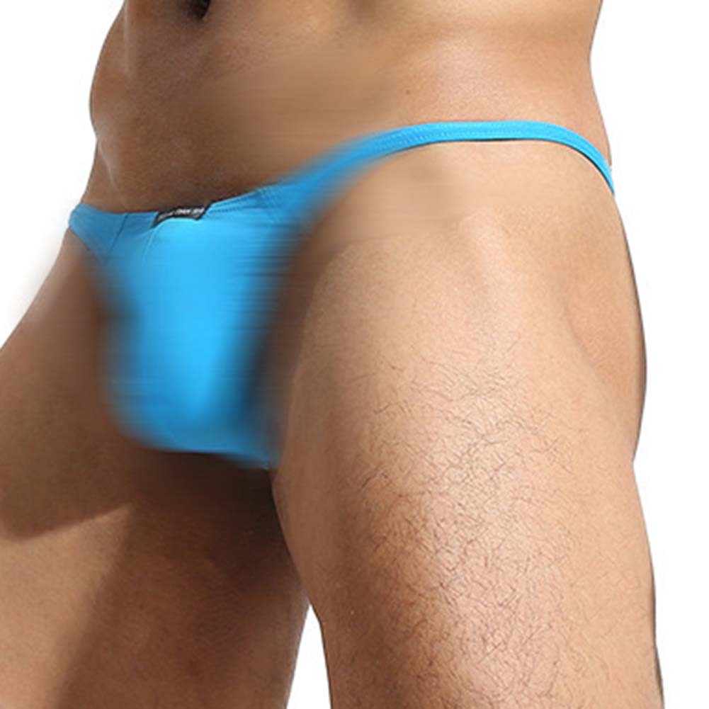 Mens Breathable Underpants Thong Solid Color Thin Underwear Comfortable Fit - Picture 12 of 17