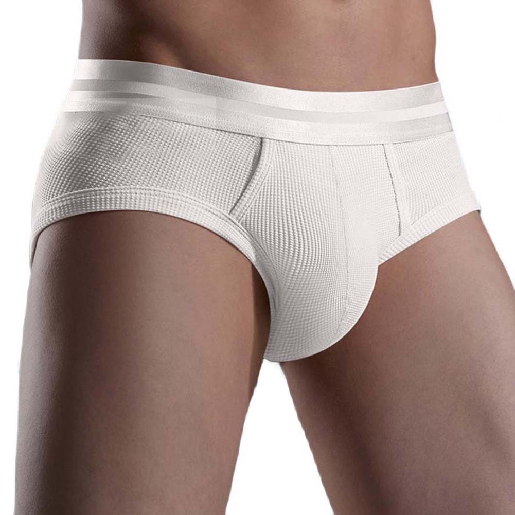 Men Low Waist Breathable Underwear with Pouch Comfortable Soft Fabric Briefs