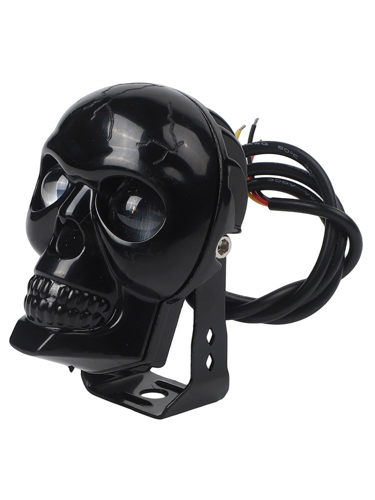 Motorcycle LED Skull Headlight IP67 Waterproof Rating for Harsh Conditions - Picture 28 of 30