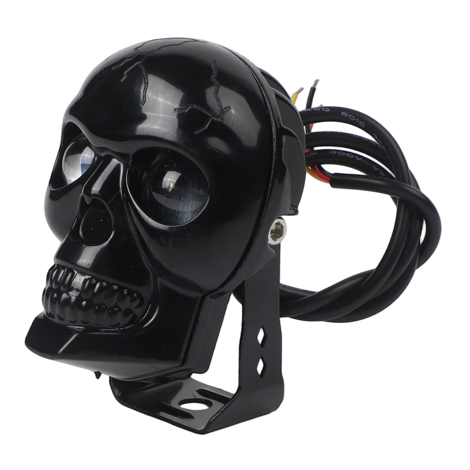 Motorcycle LED Skull Headlight IP67 Waterproof Rating for Harsh Conditions - Picture 29 of 30