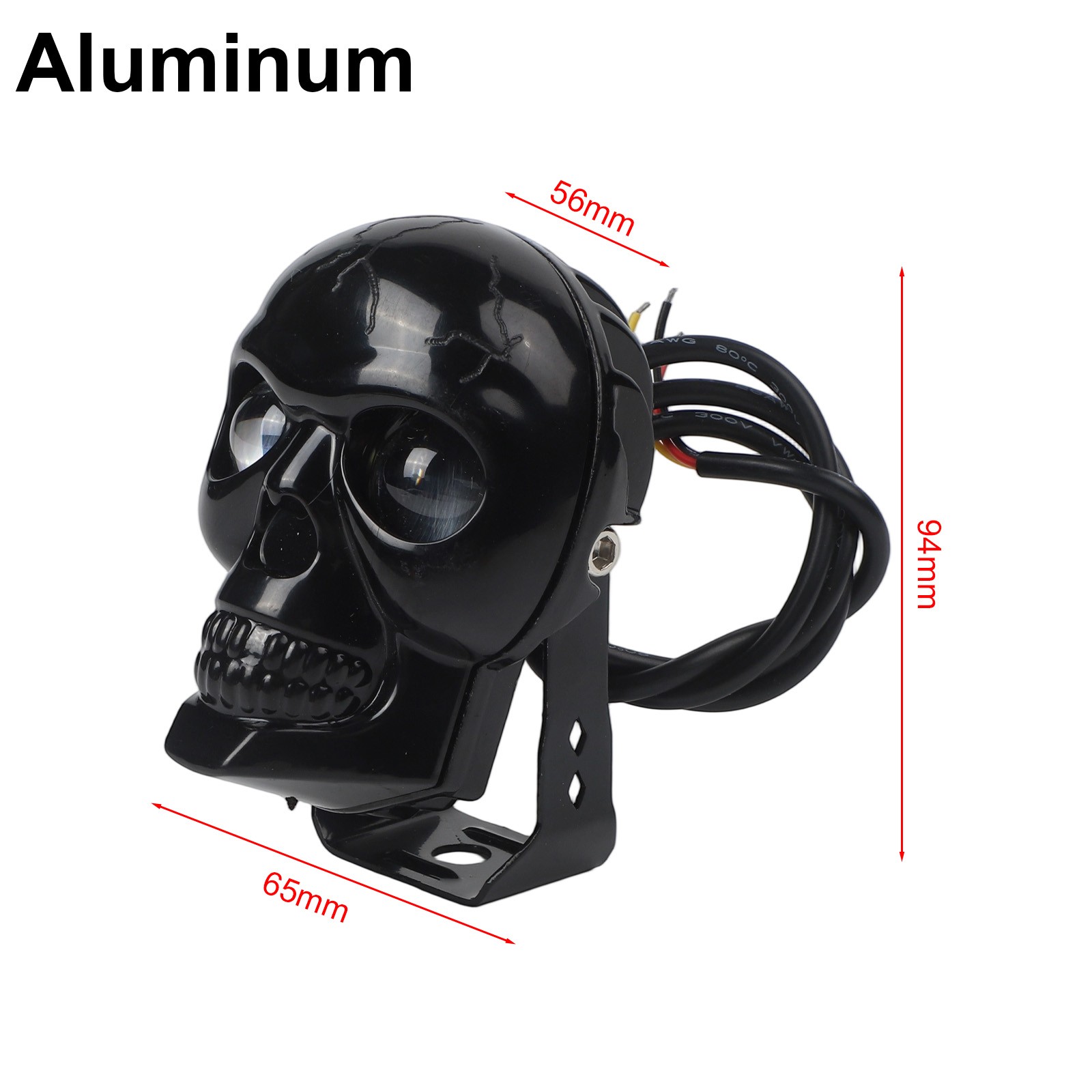 Motorcycle LED Skull Headlight IP67 Waterproof Rating for Harsh Conditions - Picture 27 of 30