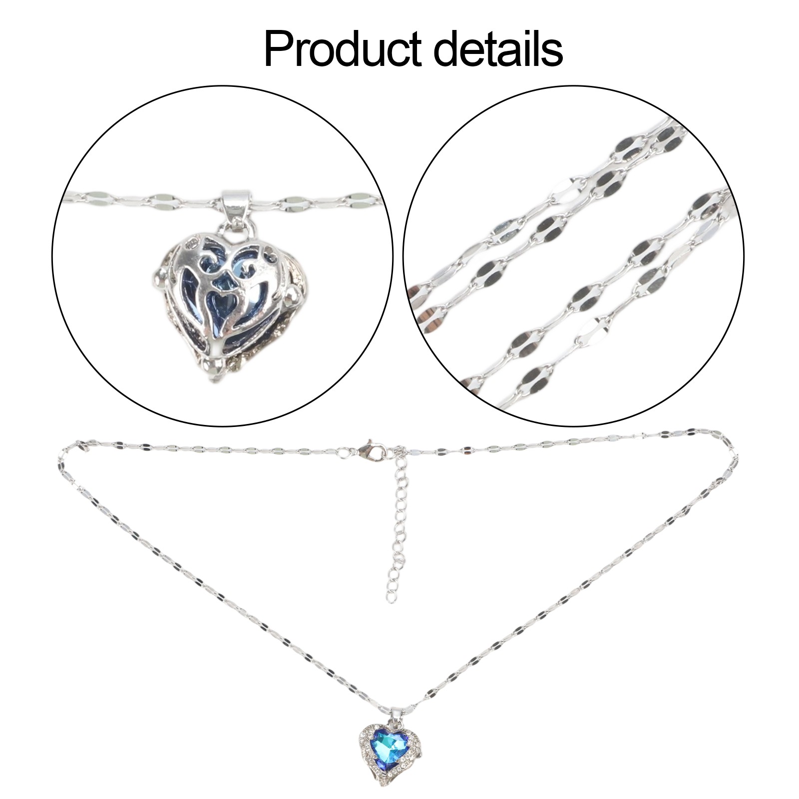 Elegant Heart Necklace Three Dimensional Design Ideal for Fashion Lovers - Picture 29 of 31