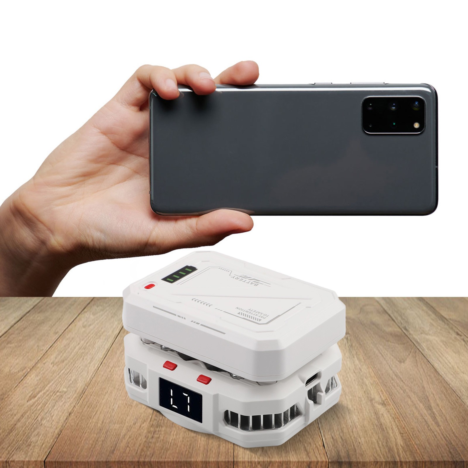 Refroidisseur Téléphone Magnétique Compact avec Charge Type C et Indicateur B - Picture 13 of 24
