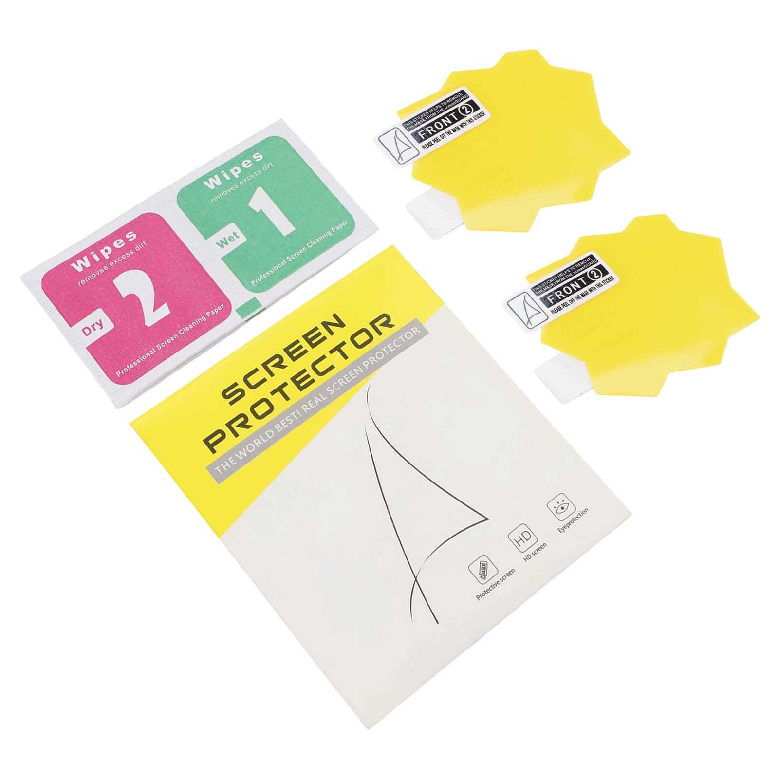 2 Pack Clear Yellow Screen Protector for Tamagotchi Paradise Full Screen Fit