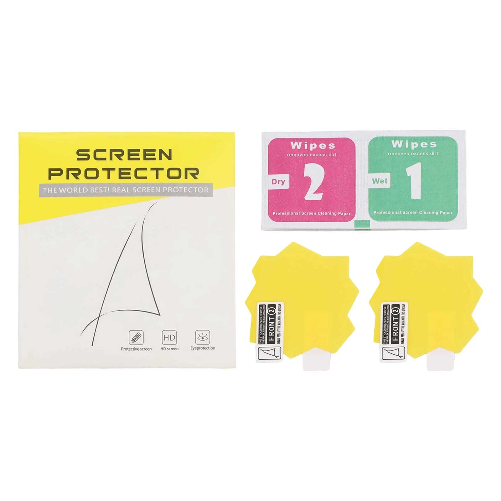 2 Pack Clear Yellow Screen Protector for Tamagotchi Paradise Full Screen Fit