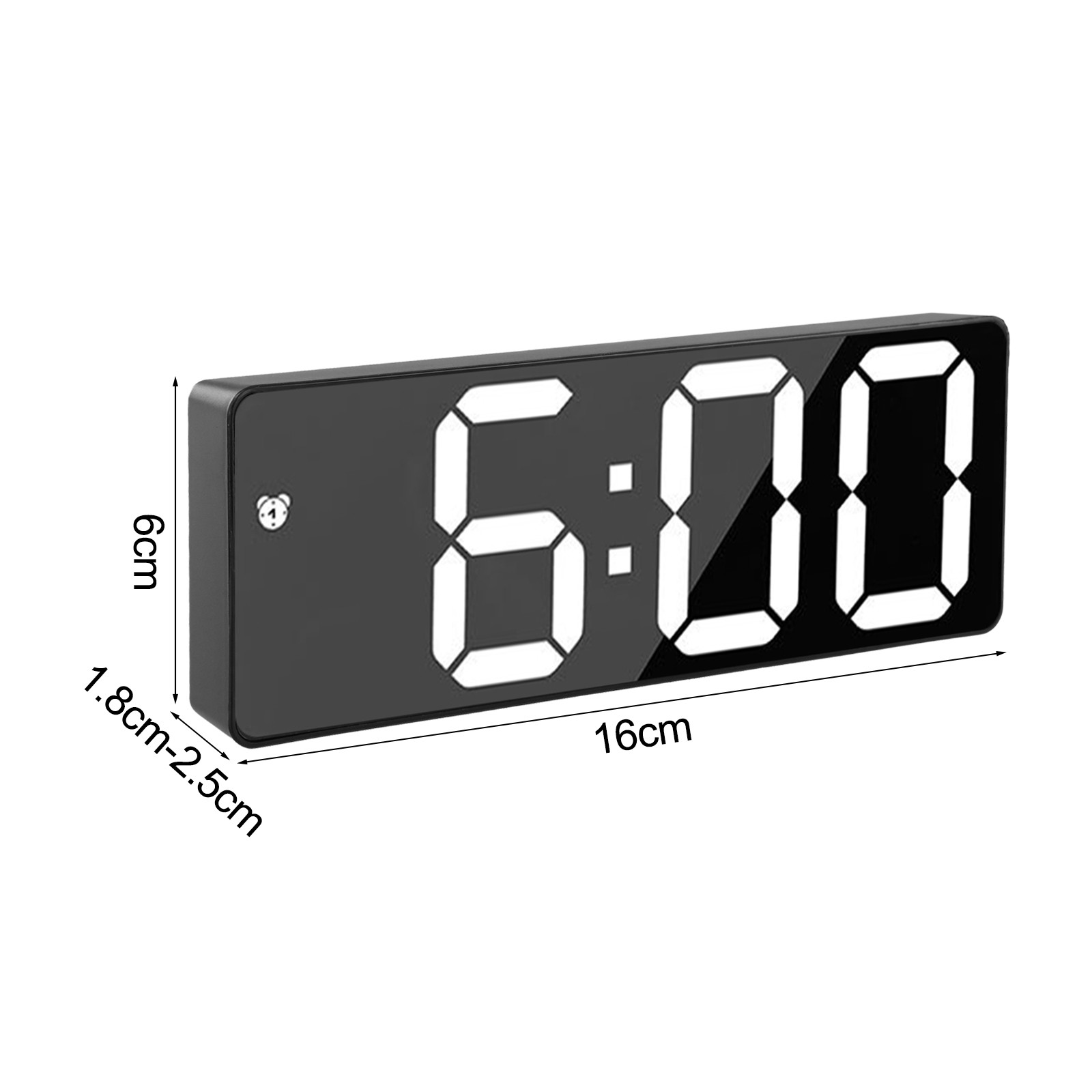 Voice Control Electronic Clock with Colorful Screen for Easy Time Viewing