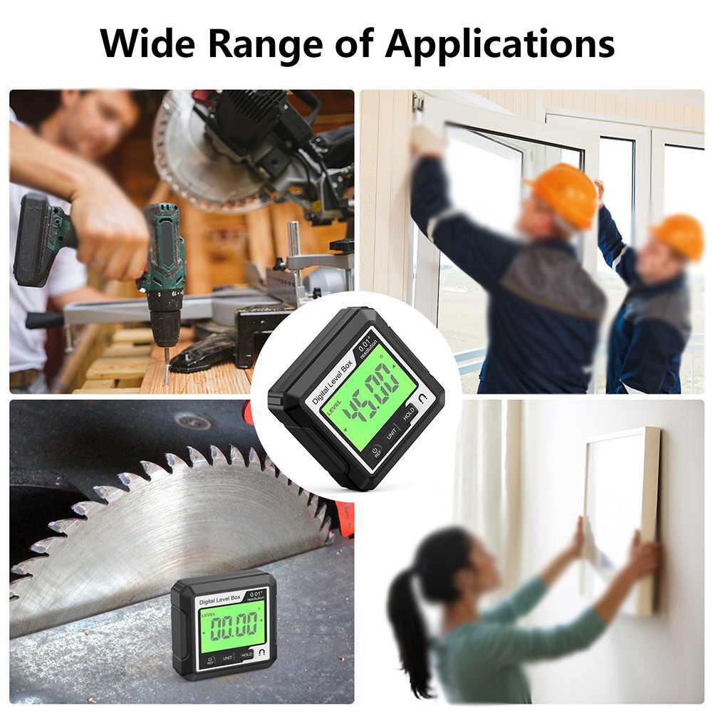 Digital Magnetic Protractor Level Offering Accurate Angle and Slope Measurement