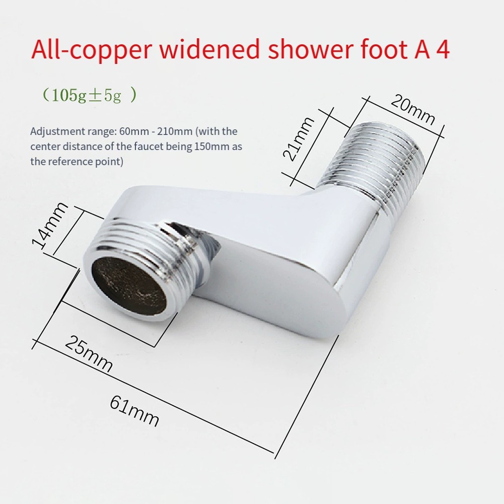 4 point Angle Elbow Fittings Thickened Reducer Bends for Shower Head Accessories - Picture 19 of 24