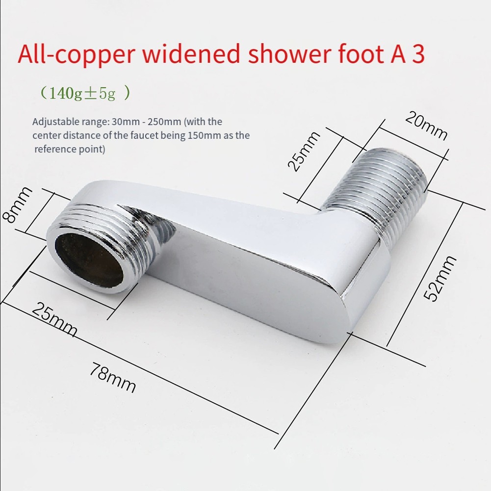 4 point Angle Elbow Fittings Thickened Reducer Bends for Shower Head Accessories - Picture 16 of 24