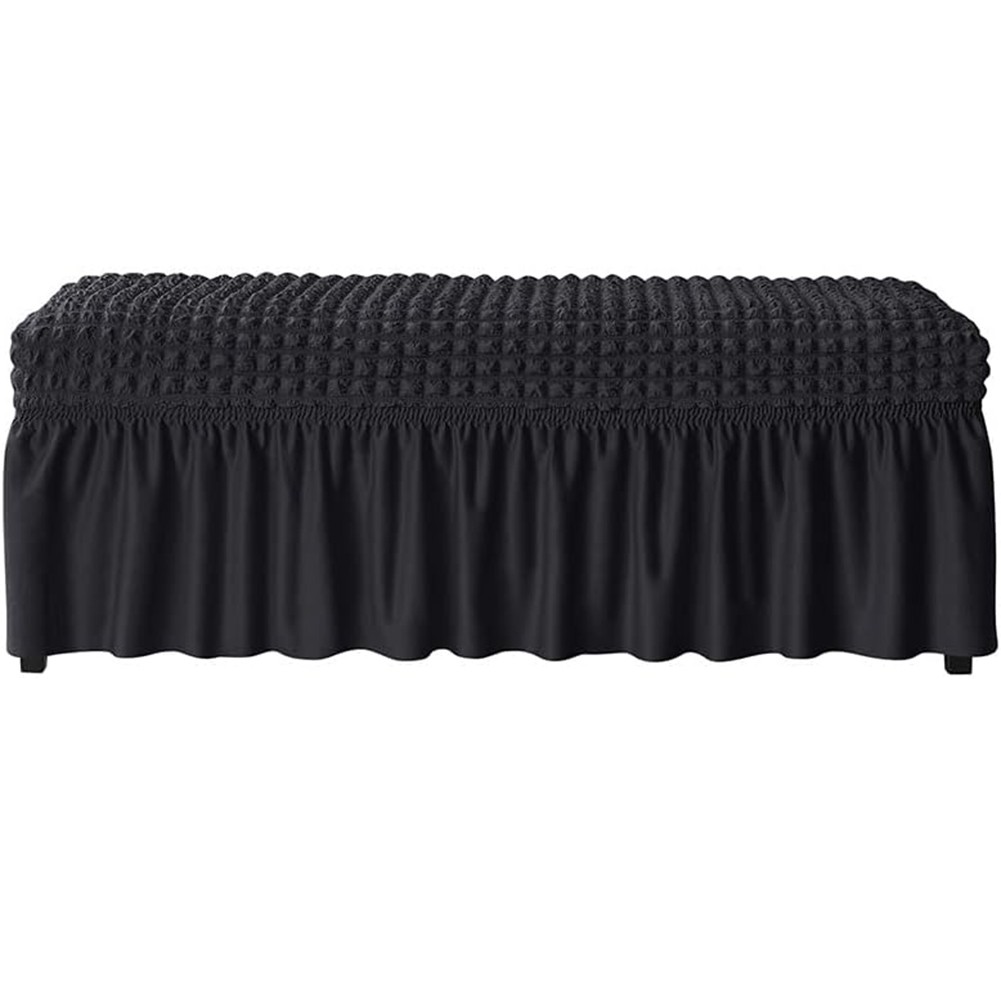 Easy Fit and Protective Seersucker Cover for Dining Benches 31 5 to 47 Inches