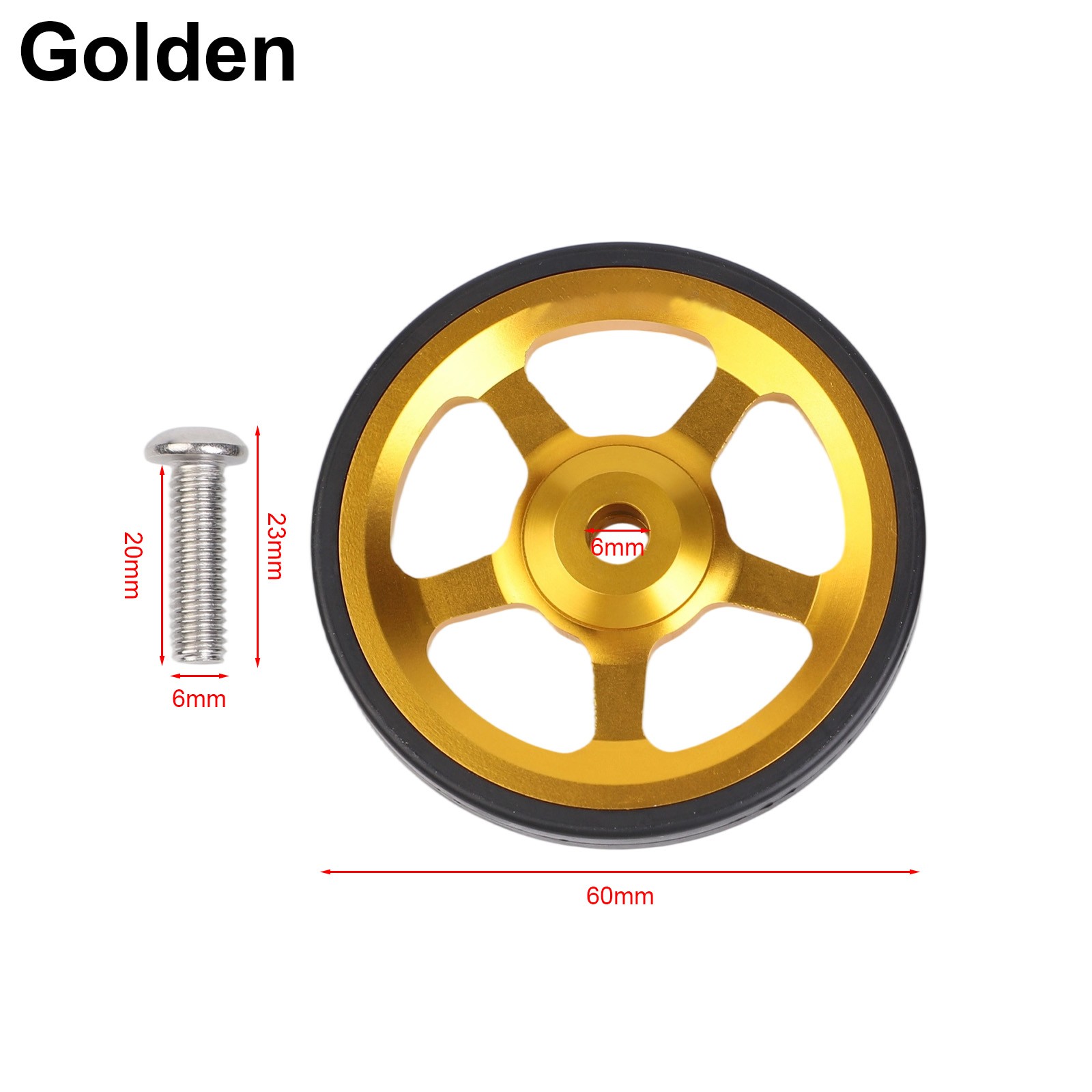 Ruote di ricambio bici pieghevoli 60 mm per Brompton e per 3Sixty con viti - Foto 52 di 55