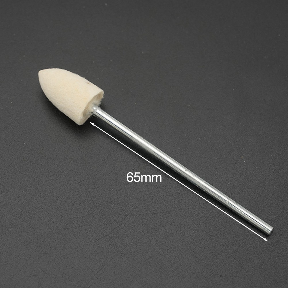 12 Pack Wool Grinding Head With 65mm Handle For Rotary Polishing And Grinding - Picture 6 of 12