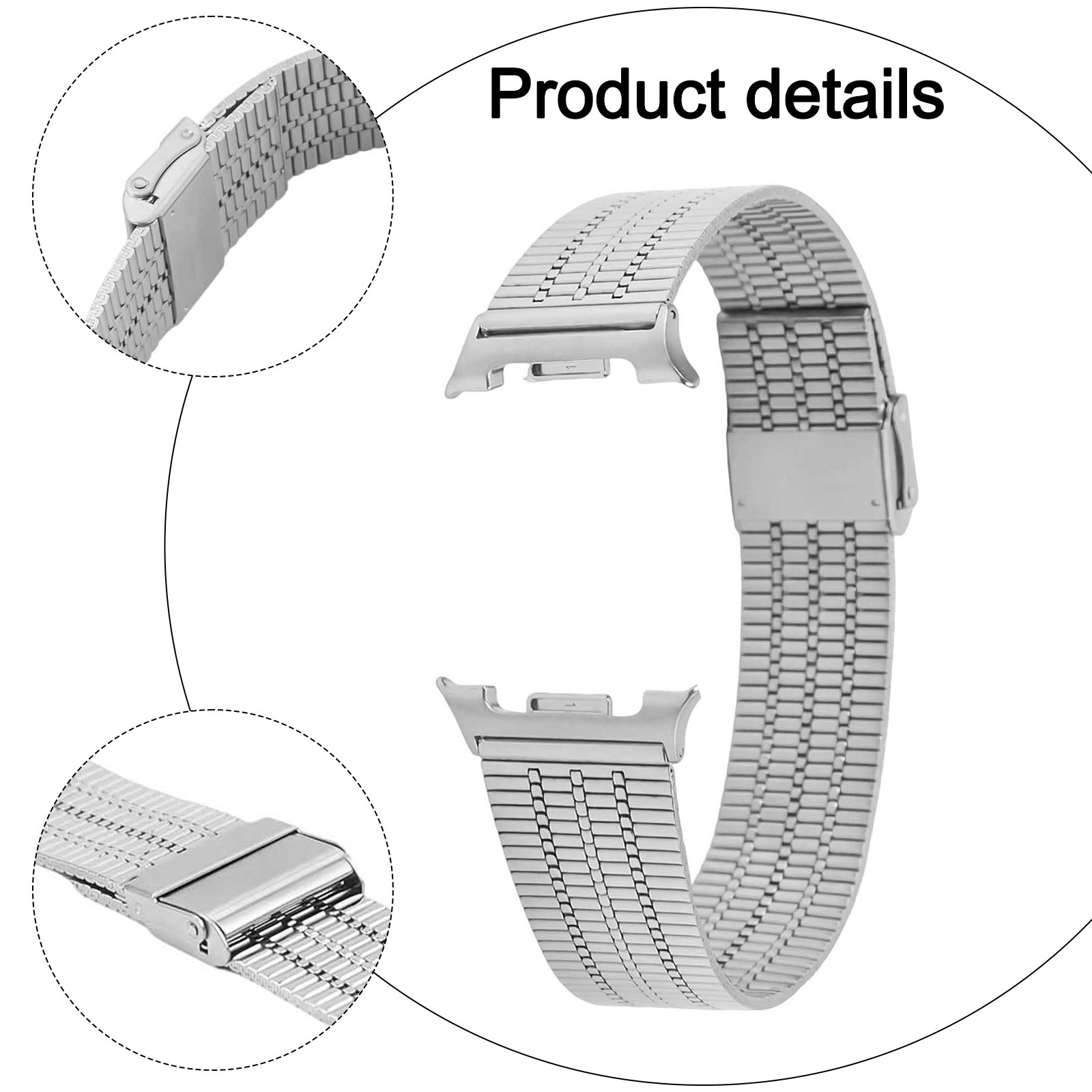 Elegant Metal Strap for Samsung Watch 8 Quick Release for Easy Swapping
