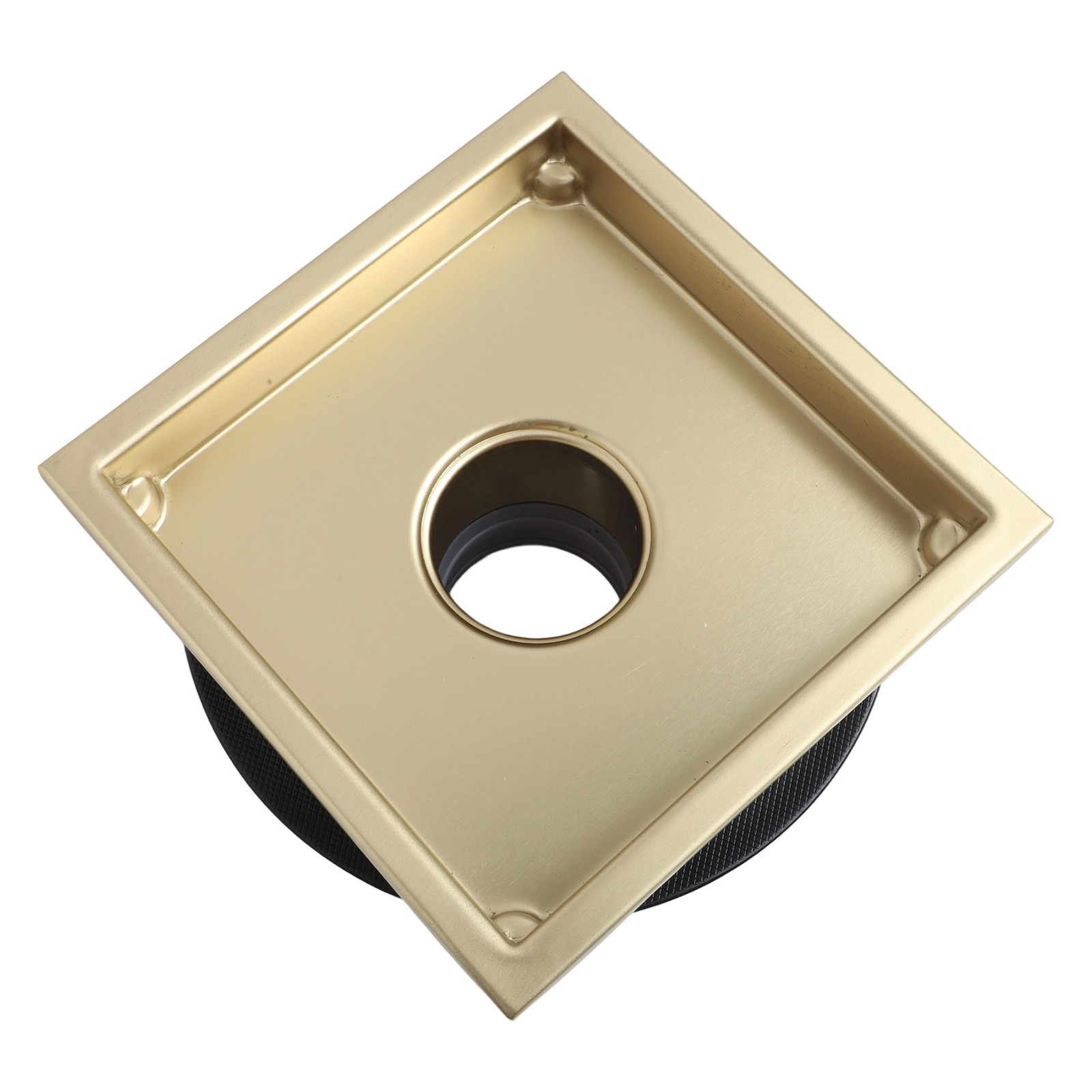 Enhanced Water Flow 304 Stainless Steel Square Shower Floor Drain Gold Color - Picture 23 of 29