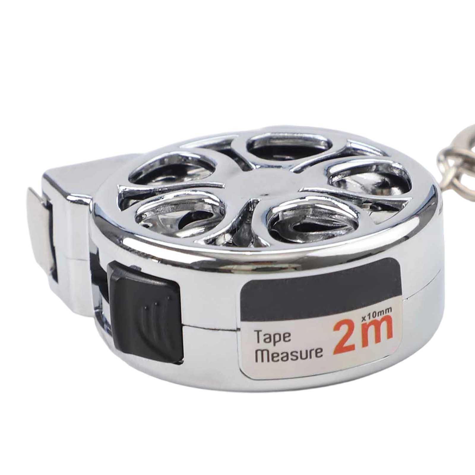 Kompaktes 2 Meter Edelstahl Maßband einziehbares metrisches Lineal rostfrei - Bild 33 von 39