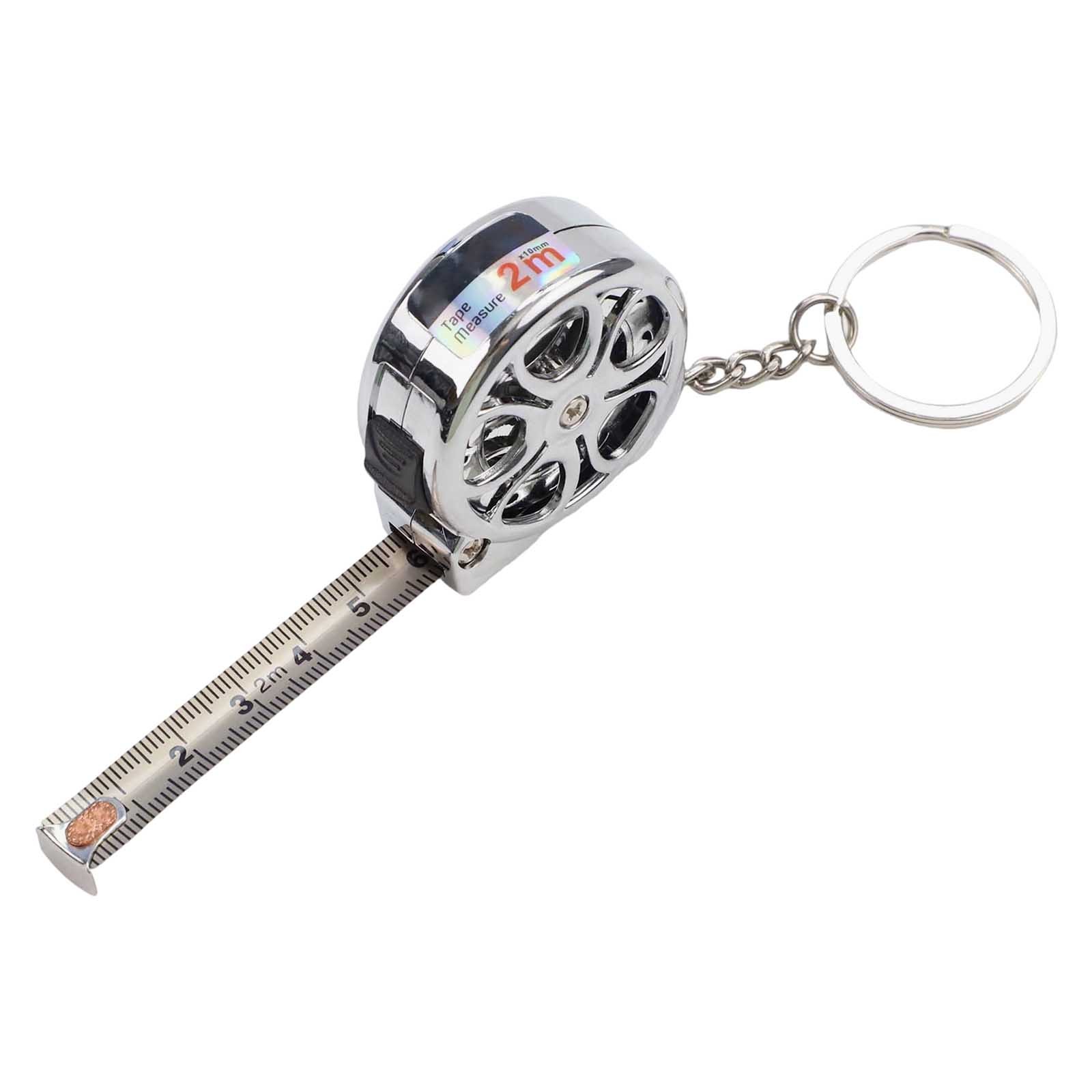 Kompaktes 2 Meter Edelstahl Maßband einziehbares metrisches Lineal rostfrei - Bild 31 von 39