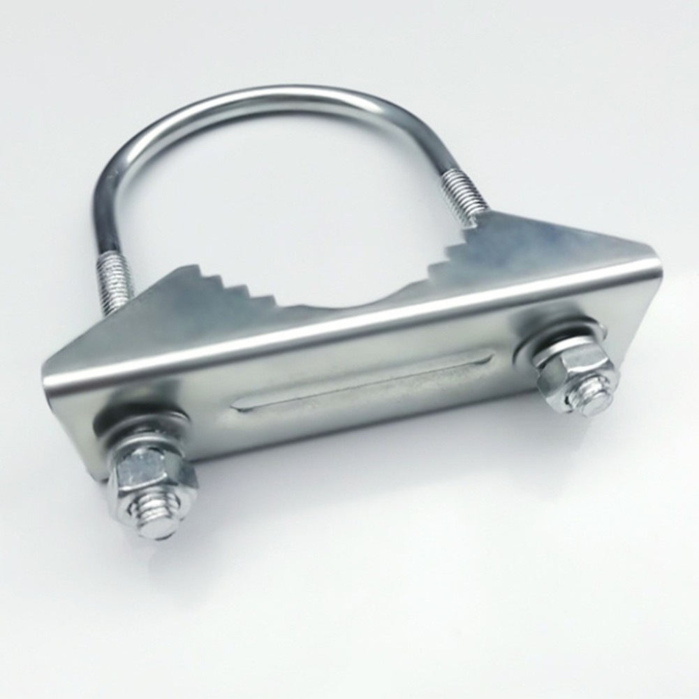 Heavy Duty Antenna Mast Clamp with U Bolt Secure Mount for Round Pipes - Picture 9 of 19
