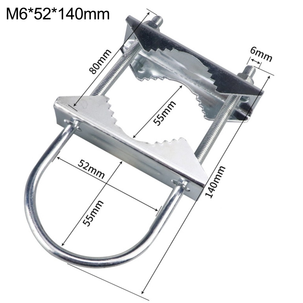 Heavy Duty Antenna Mast Clamp with U Bolt Secure Mount for Round Pipes - Picture 17 of 19