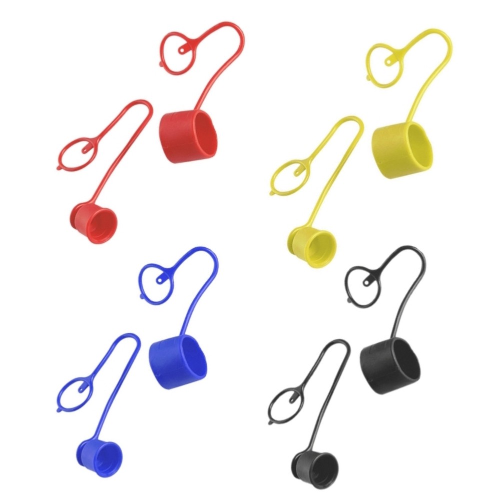 4 Sets PVC Dust for Hydraulic Quick Connect Flatface Couplers For Bobcat