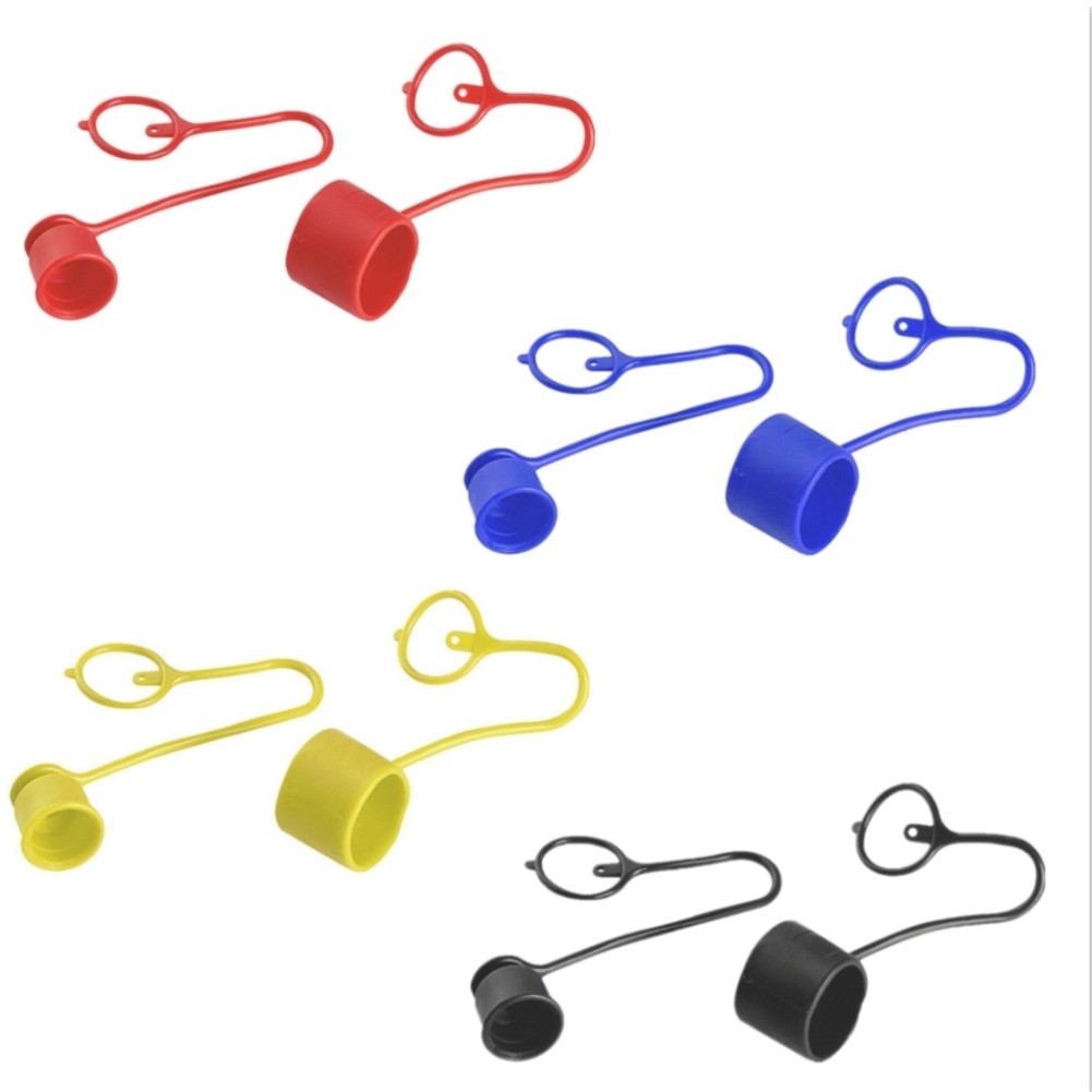 4 Sets PVC Dust for Hydraulic Quick Connect Flatface Couplers For Bobcat