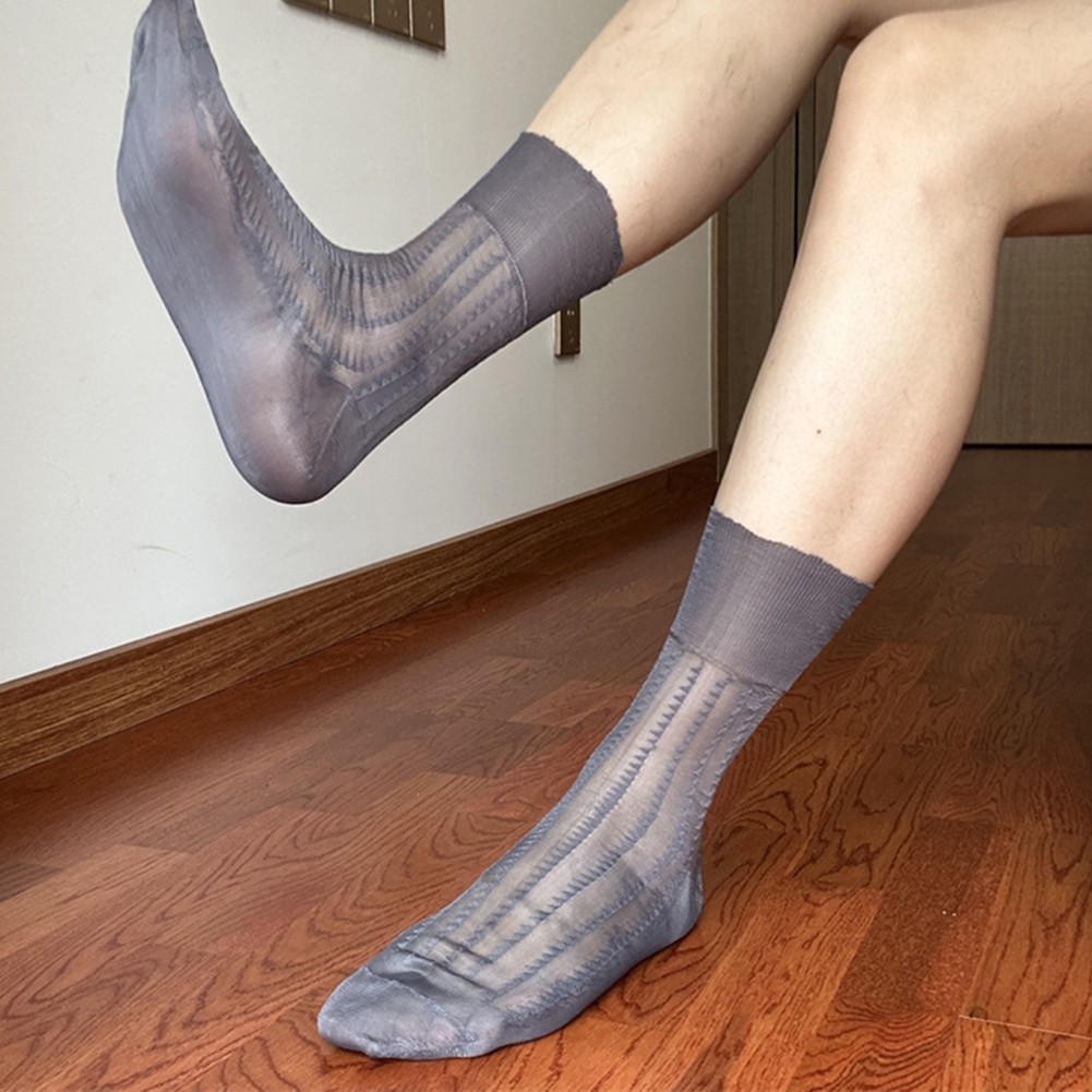 Men Socks Breathable Stockings Formal Events Adjustable Fit Available Colors - Picture 16 of 24